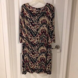 Multi Color Long Sleeve Dress